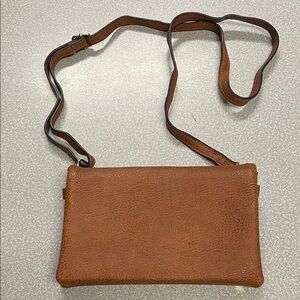Joy Susan Tan Leather Crossbody Bag